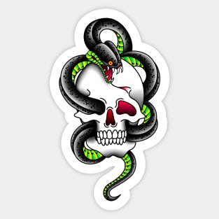 OldSalt Serpent and Skull Sticker
